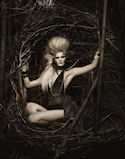 Celia as exotic bird on America's Next Top Model.