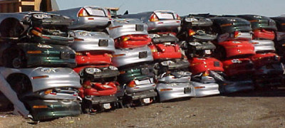 crushed ev1 cars