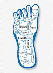 Okabashi Reflexology Map and Reflexology Sole