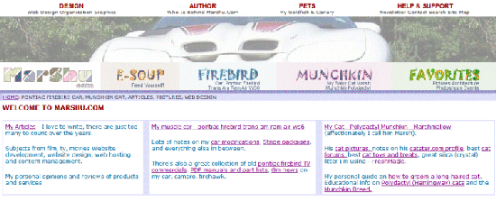 marshu.com redesign: fancy scroll