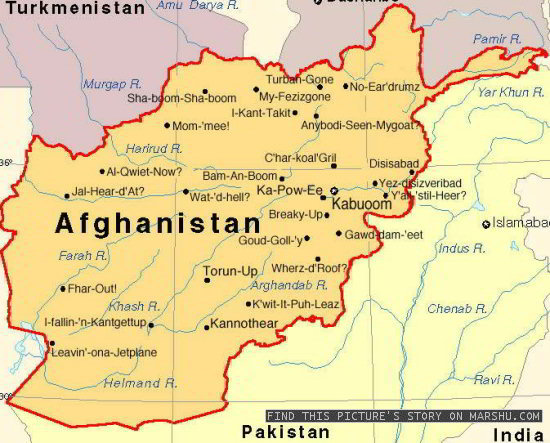 Map Afghanistan