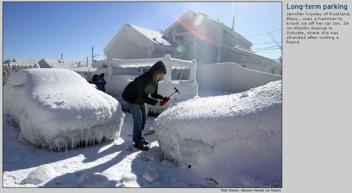 January 28, 2005 - snow storm in Massachusetts