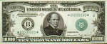 $10,000 ten thousand dollar bill
