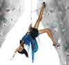 America's Next Top Model Cycle 9: Saleisha Rock Climbing Wall in a couture dress picture