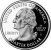 quarter coin head