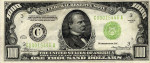 $1,000 one thousand dollar bill
