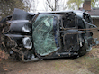firebird 1998 black WS6 car crash on side
