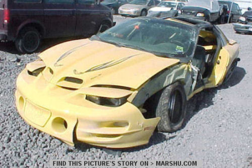 pontiac firebird special edition car accident