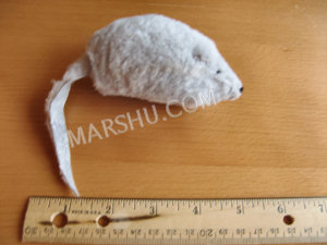 sheepskin mouse cat toy